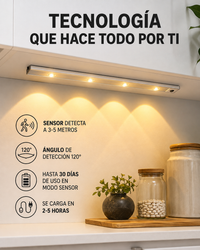 LumaBar Sensor 50cm — Se Enciende Sola Cuando la Necesitas 💡✨