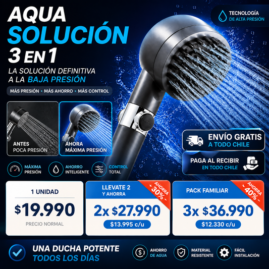 AQUA Pro 3 en 1 — La Solución a tu Ducha sin Presión 🚿💥