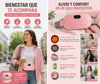 ThermaBelt Rosa — Calor, Vibración y Comodidad para tu Momento del Mes 🌸🔥