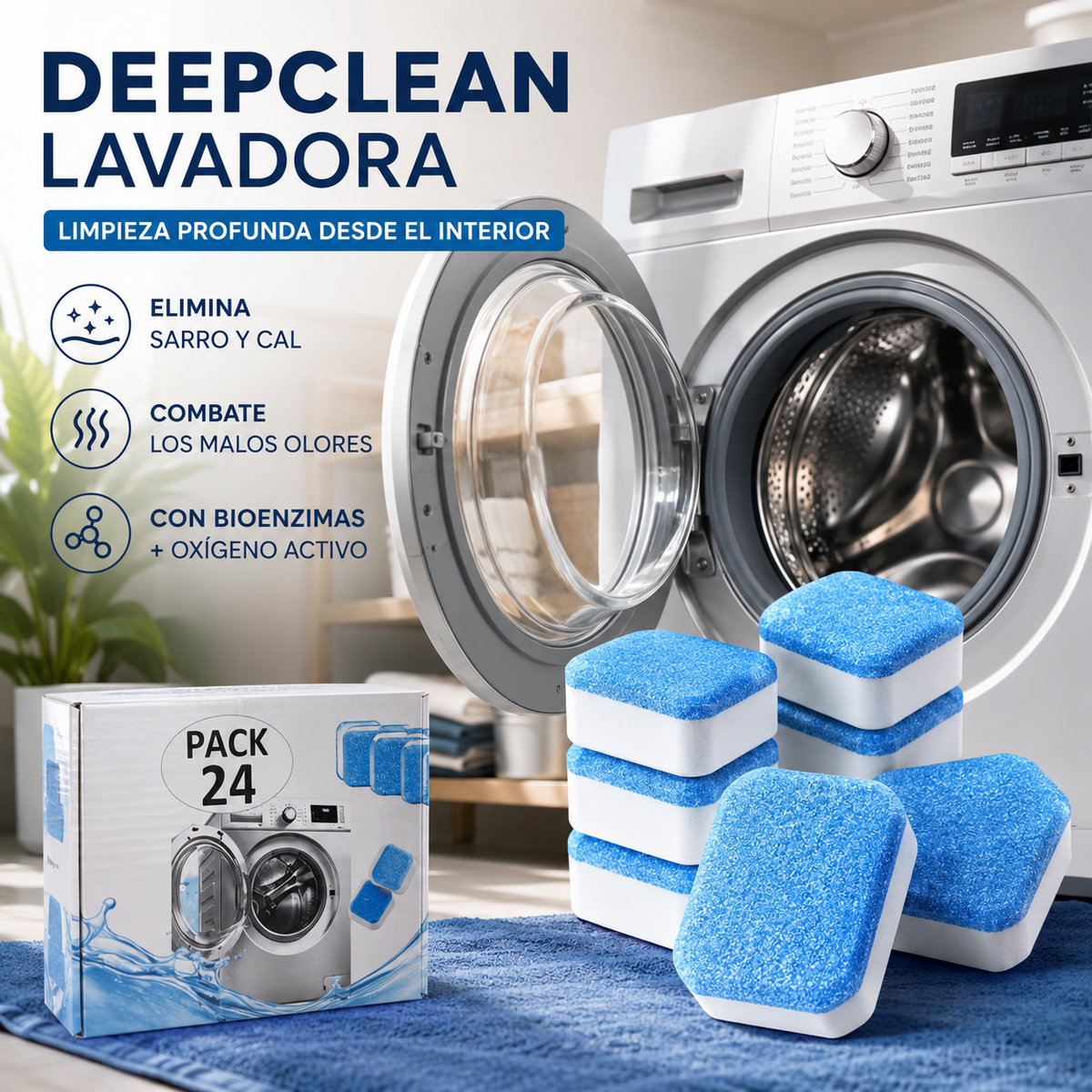 DeepClean Lavadora — Elimina la Suciedad que no Ves 🌀